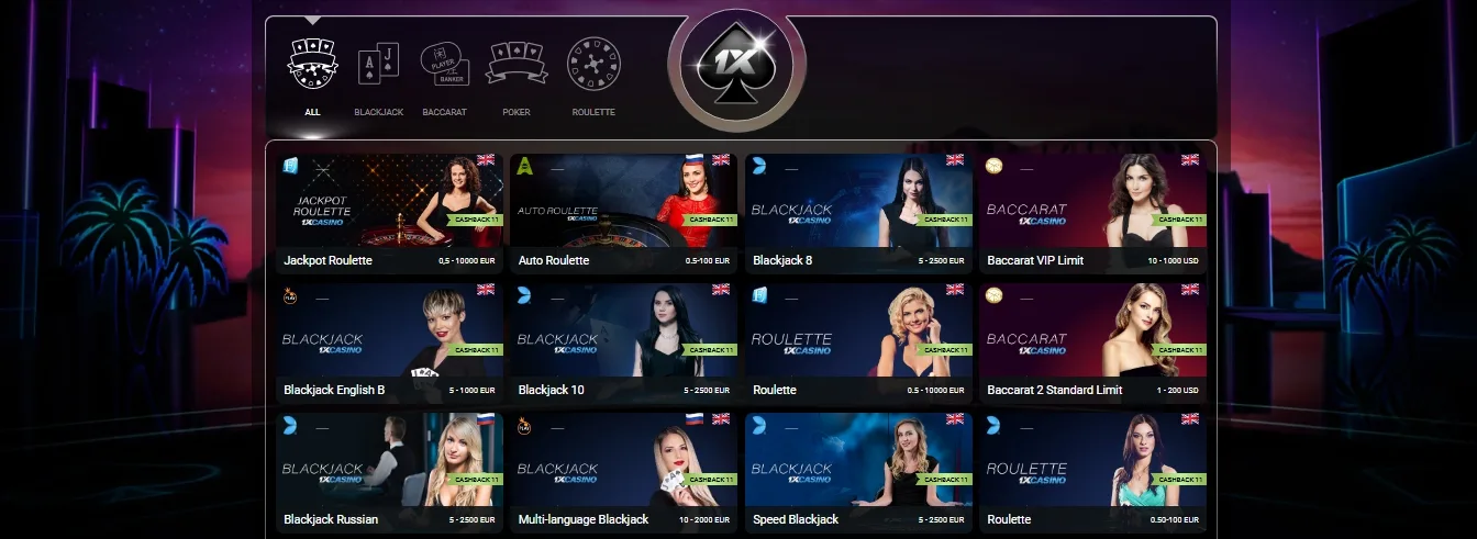 1xbet roulette